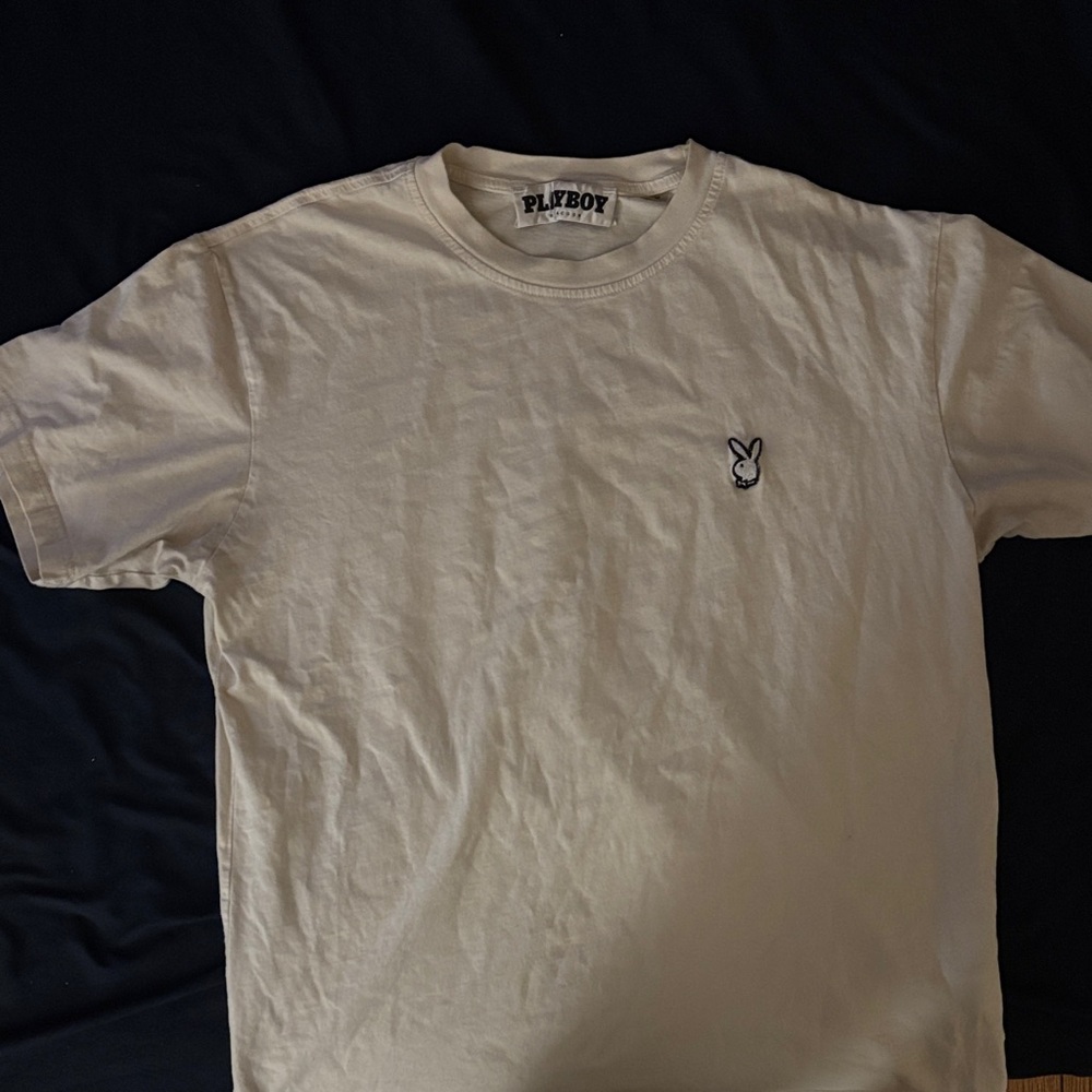 PLAYBOY Classic White Short Sleeve Tee